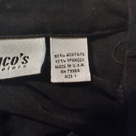 Chicos Travelers Black Size 1 Button Long Sleeve Spandex Shirt - Picture 4 of 16